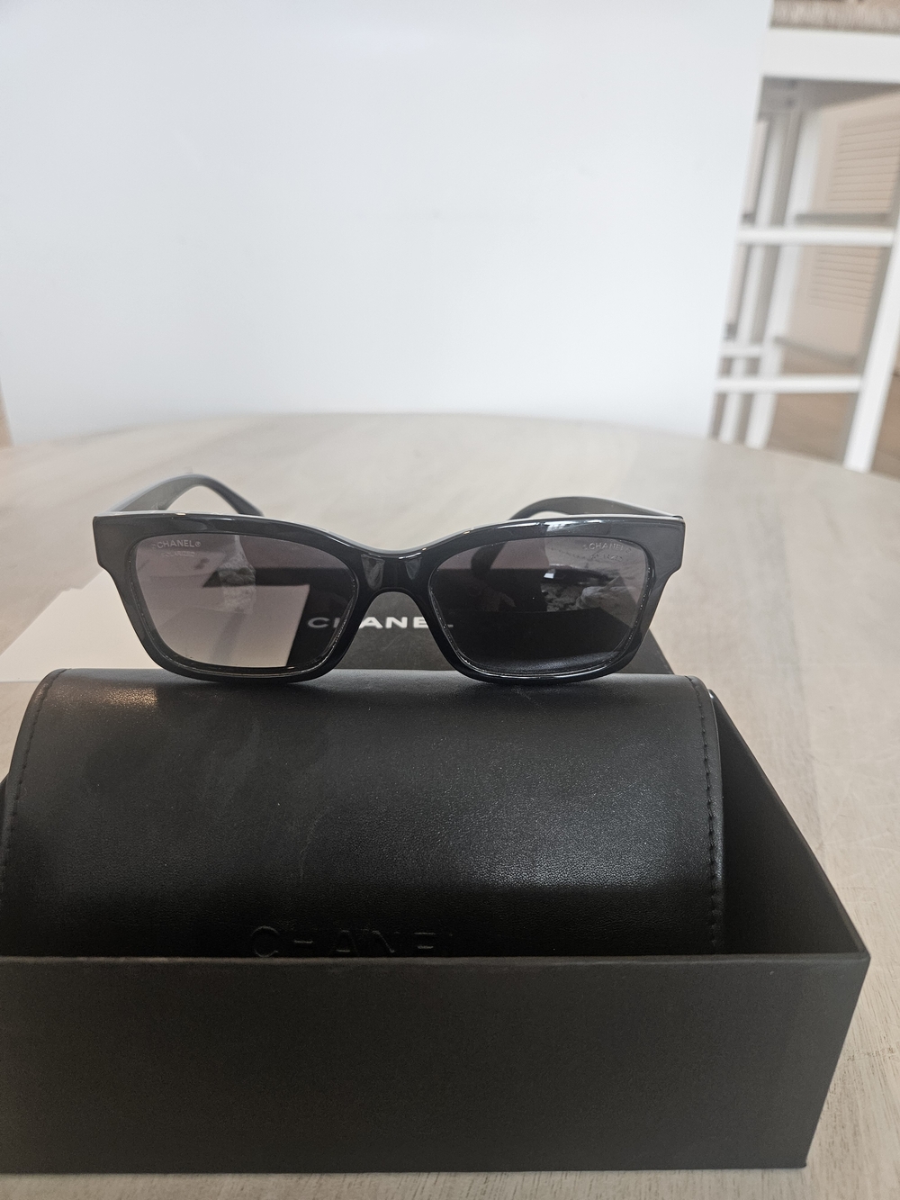 Chanel Black Cat-Eye Sunglasses - Picture 1 of 6